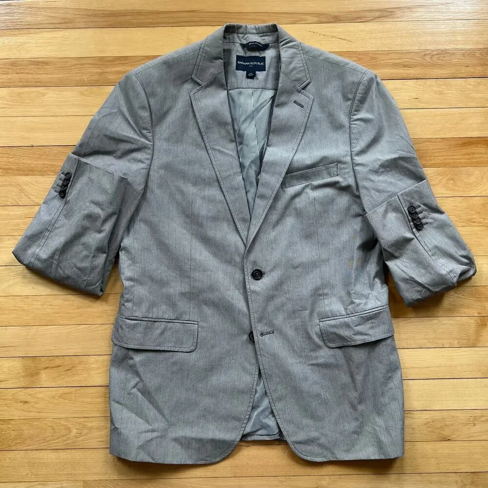 Banana Republic Mens 42R Linen Cotton Blazer Jacket